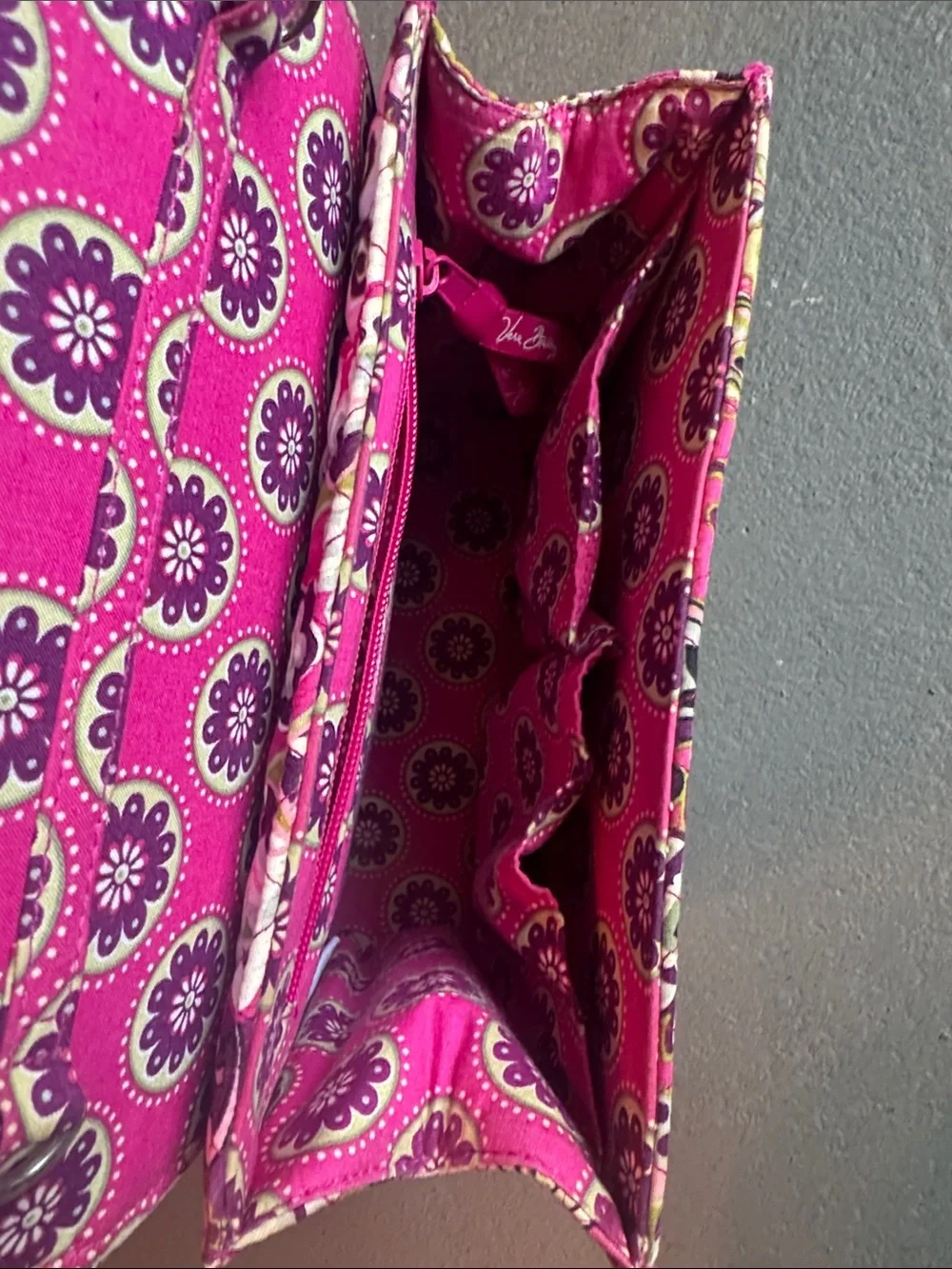 Vera Bradley Quilted Pink Paisley Top-Handle Hand Bag